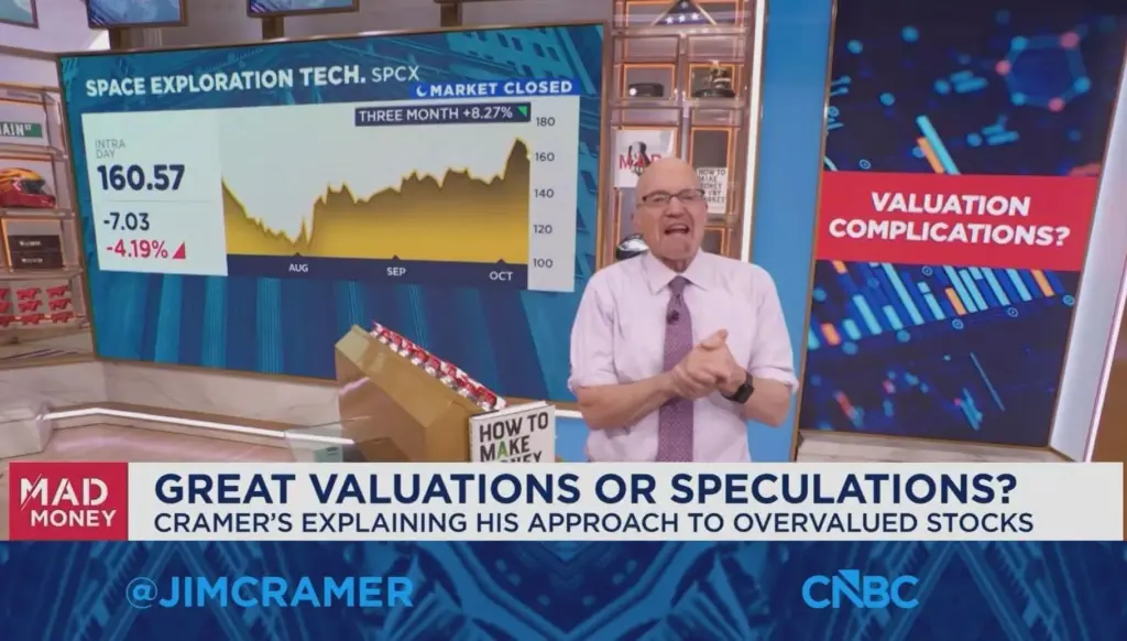 Cramer Weighs Innovation Against Valuation in Latest SpaceX Take